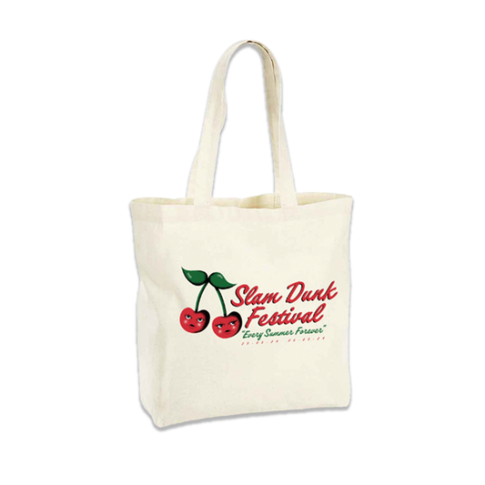 Summer Cherries Natural tote Bag