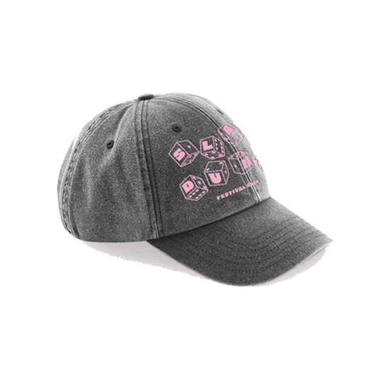 Pink Dice Black Vintage Cap